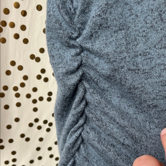 Motherhood Heathered Blue Cowl Neck Long Sleeve Dress size Large - Picture 6 of 6